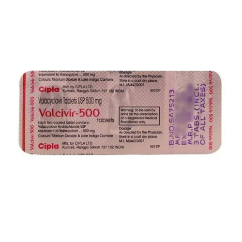 Valcivir 500 mg tablet Valcivir 500 mg tablet